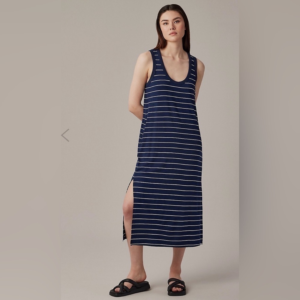HUDSON NORTH striped tank dress. Large.